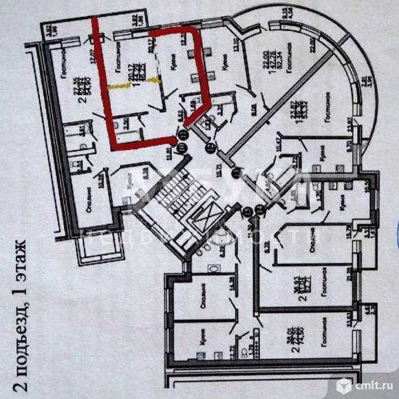 1-комнатная квартира 45 кв.м. Фото 20.