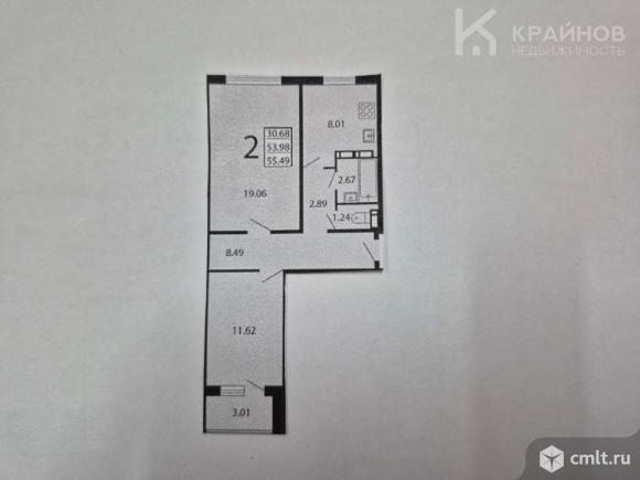 2-комнатная квартира 54,2 кв.м. Фото 13.