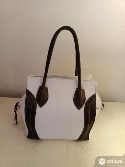 Женская натуральная кожа сумка. Фото 1.