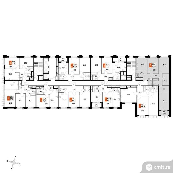 Продам 3-комн. квартиру 103.2 кв.м.. Фото 1.