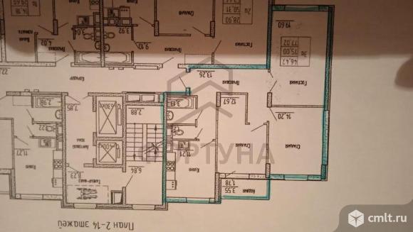 3-комнатная квартира 75,3 кв.м. Фото 16.