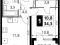 1-комнатная квартира 34,3 кв.м - ЖК "1-й Ясеневский". Фото 1.
