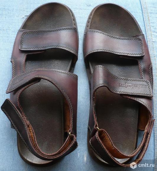 Сандалии мужские Respect, WA054-015, кожа, размер 43. Практически новые, одевались раза 2.. Фото 1.