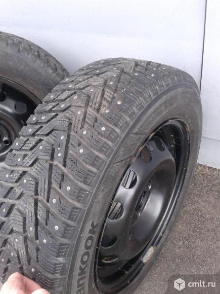 Зимние  колеса  (резина с  дисками)  на  киа  рио. Фото 5.