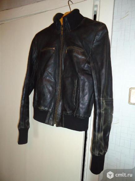 Куртка женская кожаная (натур) р-р 42-44. Фото 2.