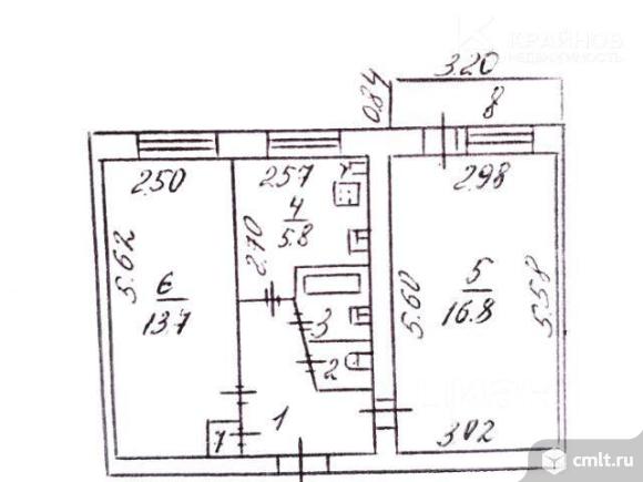 2-комнатная квартира 43,8 кв.м. Фото 19.