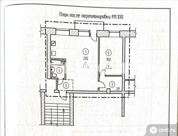 2-комнатная квартира 42,5 кв.м. Фото 12.
