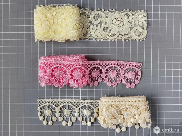 Тесьма, кружево. Набор. Фото 1.