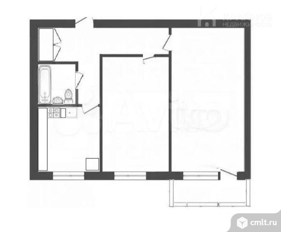 2-комнатная квартира 42 кв.м. Фото 13.