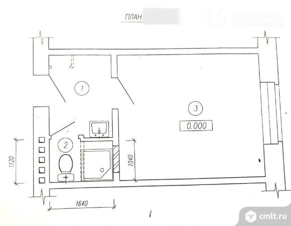 1-комнатная квартира 19 кв.м. Фото 11.