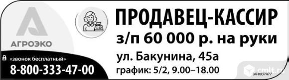 Продавец-Кассир,