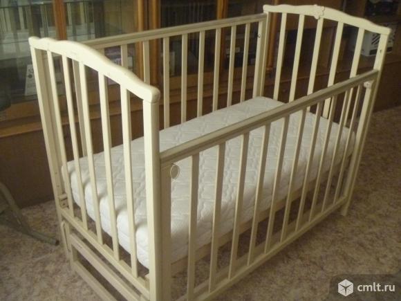 Кроватка детская, б/у, 4.5 тыс. р. Фото 1.