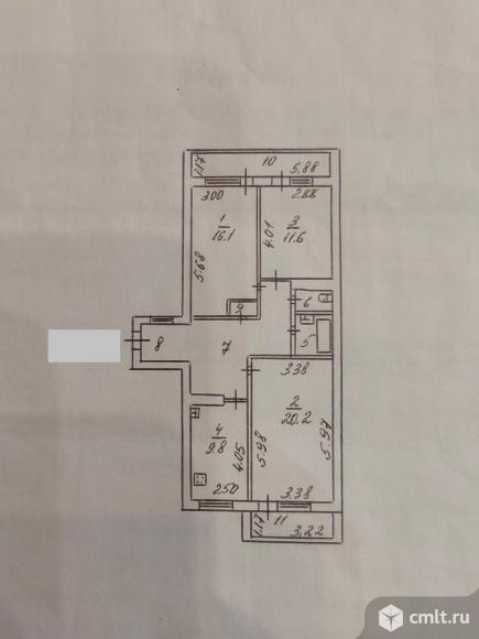3-комнатная квартира 82,4 кв.м. Фото 20.