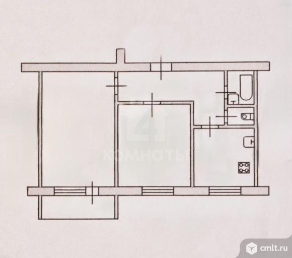 2-комнатная квартира 52 кв.м. Фото 7.