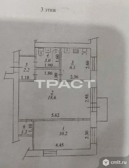 2-комнатная квартира 41,3 кв.м. Фото 8.