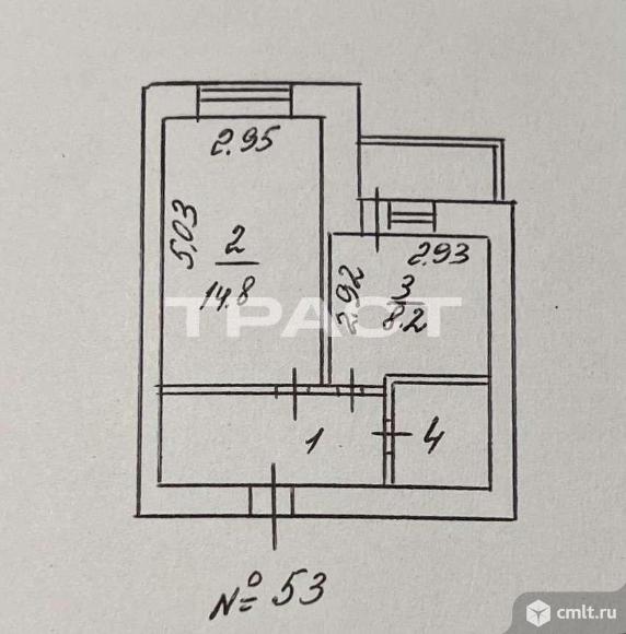 1-комнатная квартира 33,5 кв.м. Фото 10.