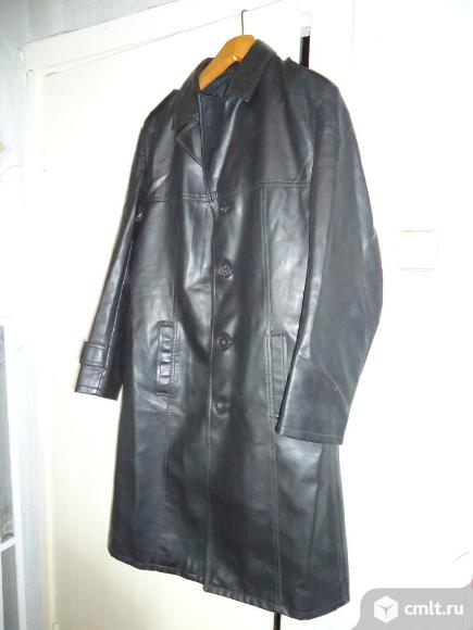 Пальто мужское кожаное. Фото 1.