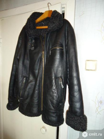 Куртка мужская кожаная натур. зимняя. Фото 1.