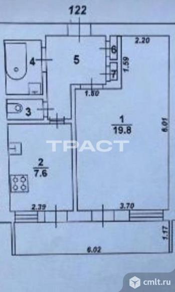 1-комнатная квартира 36 кв.м. Фото 15.