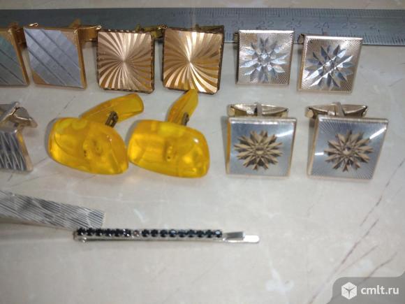 Запонки, зажимы времён СССР. ЧССР. Винтаж. Фото 9.