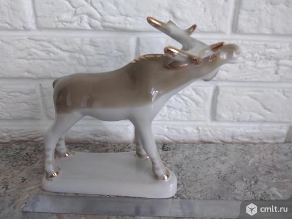 Фарфоровая статуэтка. Лось.. Фото 1.