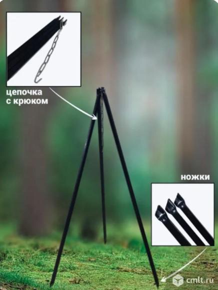 Тренога костровая туристическая походная для казана 1 метр. Фото 8.