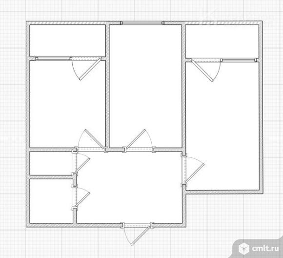 2-комнатная квартира 67,8 кв.м. Фото 12.