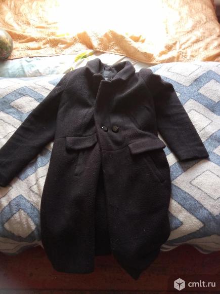 Пальто чёрный цвет, размер :50.. Фото 1.