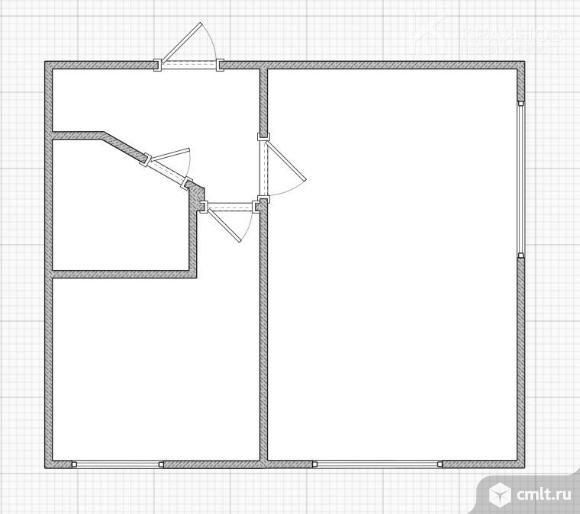 1-комнатная квартира 31,2 кв.м. Фото 1.