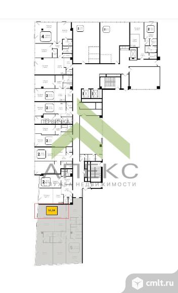 2-комнатная квартира 51,18 кв.м. Фото 6.