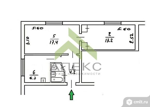 2-комнатная квартира 48 кв.м. Фото 20.