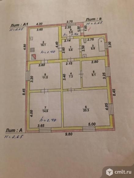 Дом 91,4 кв.м. Фото 16.