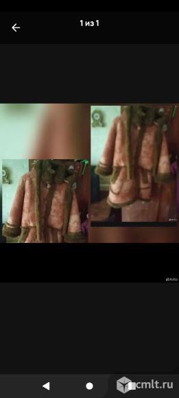 Дублёнка для девочки размер:128.. Фото 1.