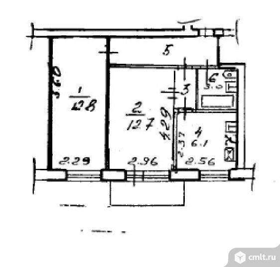 2-комнатная квартира 42,6 кв.м. Фото 13.