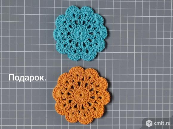 Вязаные аппликации. Декор для скрапбукинга. Фото 2.