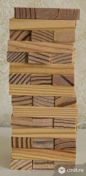 Настольная игра деревянная Дженга. Фото 1.