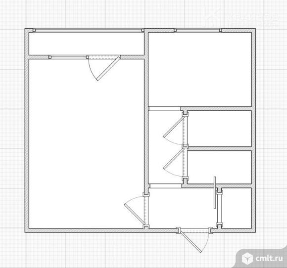 1-комнатная квартира 37,9 кв.м. Фото 20.