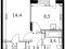 1-комнатная квартира 34 кв.м - ЖК "1-й Донской". Фото 1.
