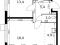2-комнатная квартира 47,8 кв.м - ЖК "1-й Донской". Фото 1.