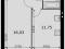 1-комнатная квартира 35,79 кв.м - ЖК «Мартемьяново Клаб». Фото 1.