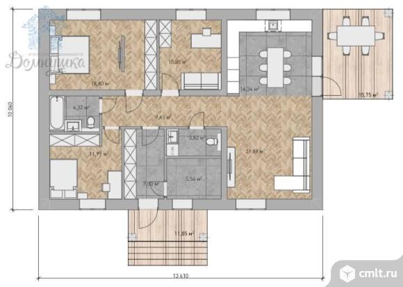 Дом 110 кв.м. Фото 3.