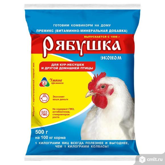 Премикс Рябушка для сельскохозяйственной птицы 0,5% эконом 500г. Фото 1.