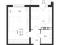 1-комнатная квартира 38,4 кв.м. Фото 3.