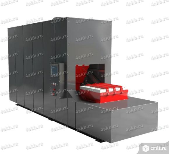 Установка автоматической мойки, сушки и слива электролита. Фото 1.