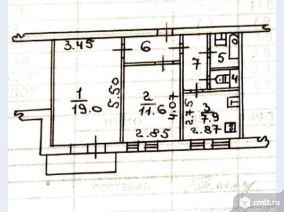 2-комнатная квартира 50 кв.м. Фото 17.