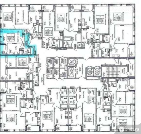 1-комнатная квартира 31,45 кв.м. Фото 5.