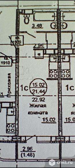 1-комнатная квартира 22,9 кв.м. Фото 13.