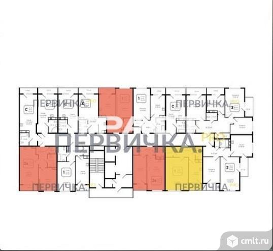 1-комнатная квартира 37,88 кв.м. Фото 4.