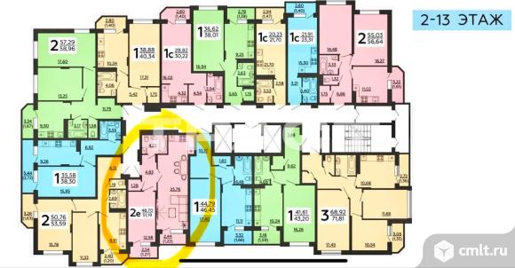 2-комнатная квартира 48,2 кв.м. Фото 11.