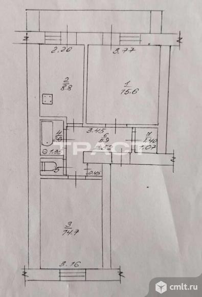 2-комнатная квартира 50 кв.м. Фото 20.